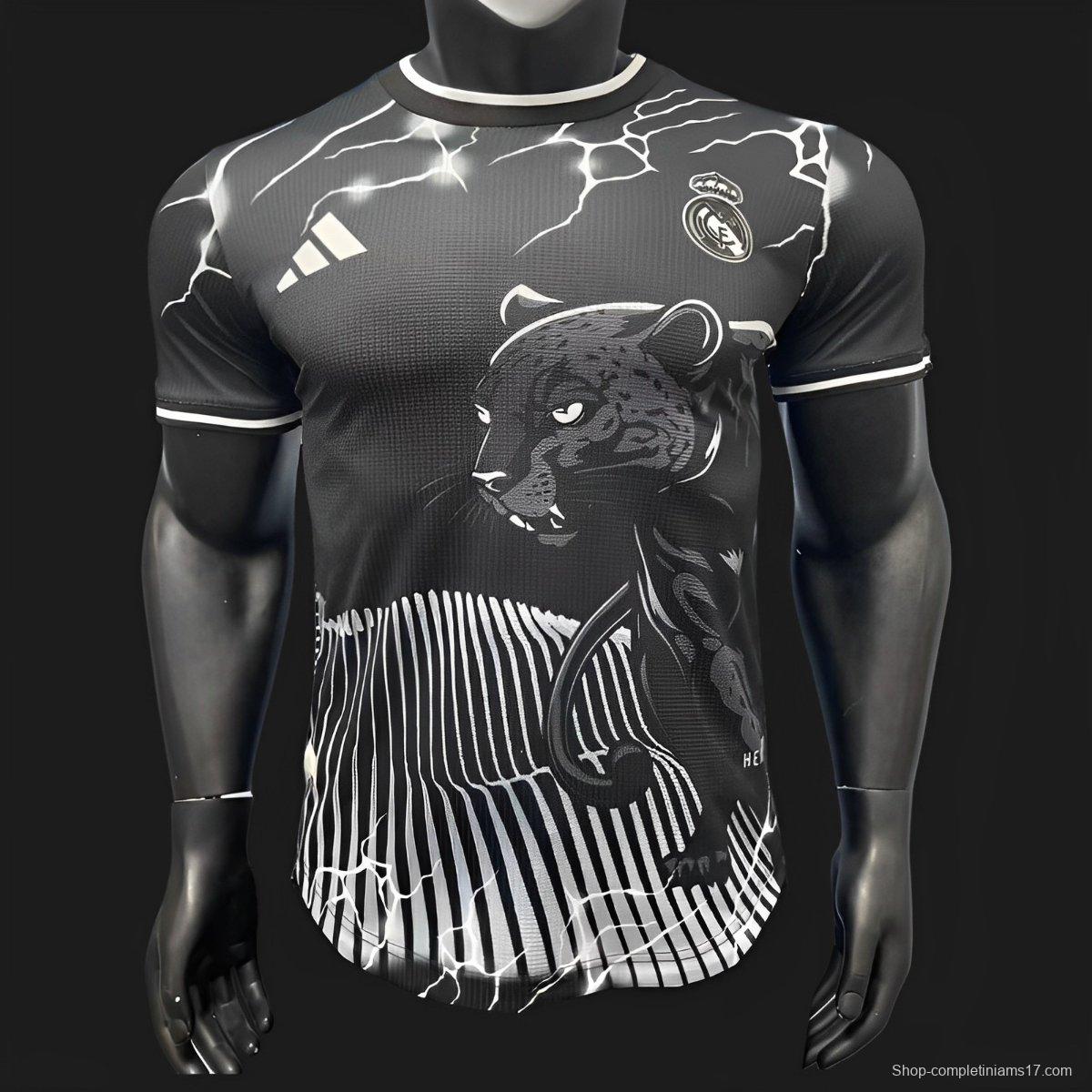 Player Version 24/25 Real Madrid Black Panther Special Jersey