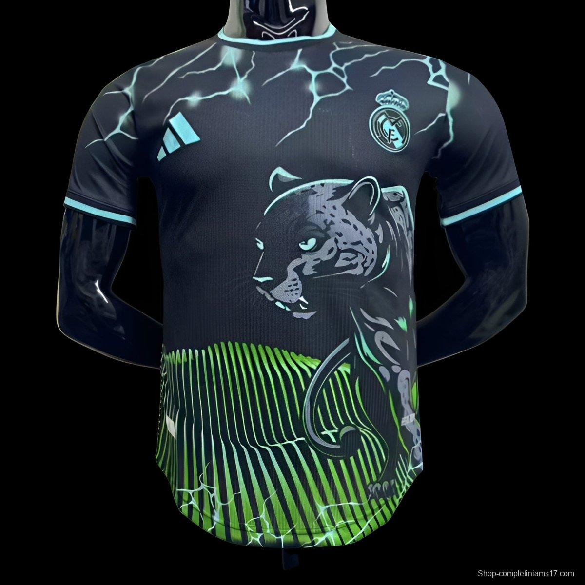 Player Version 24/25 Real Madrid Black/Green Special Jersey