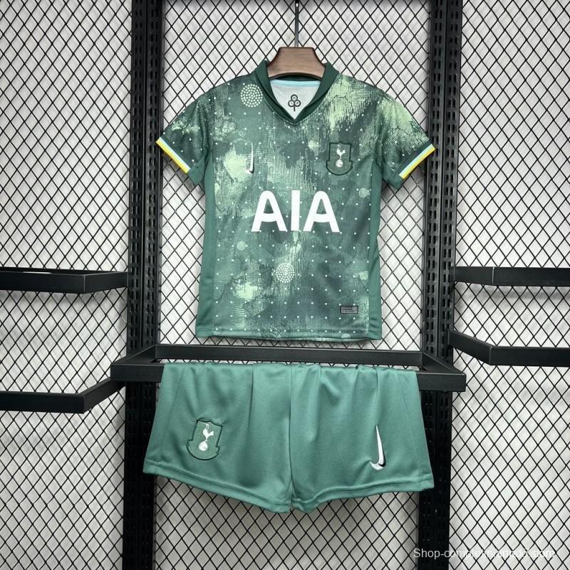 24/25 Kids  Tottenham Hotspur Third Green Jersey