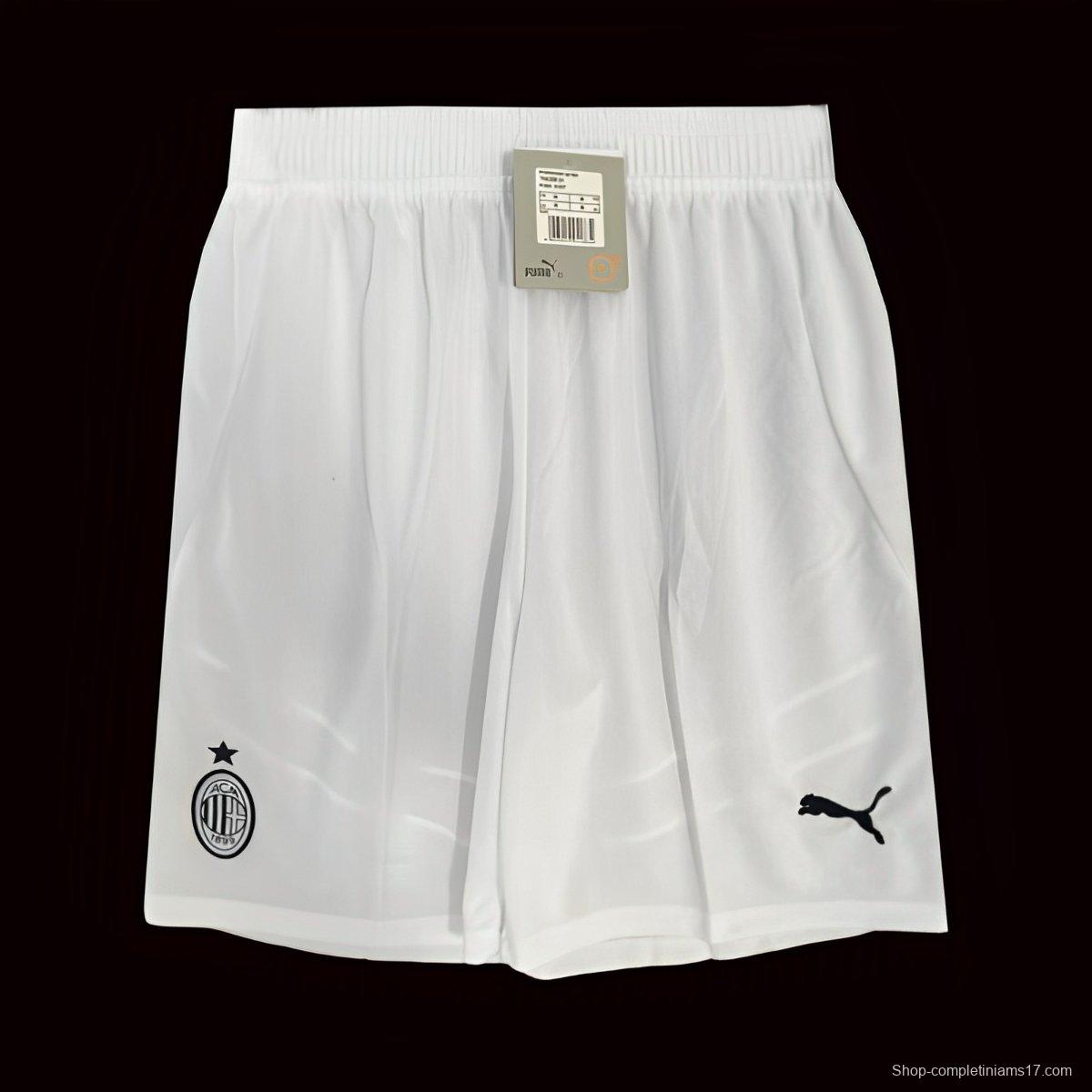 24/25 AC Away White Shorts