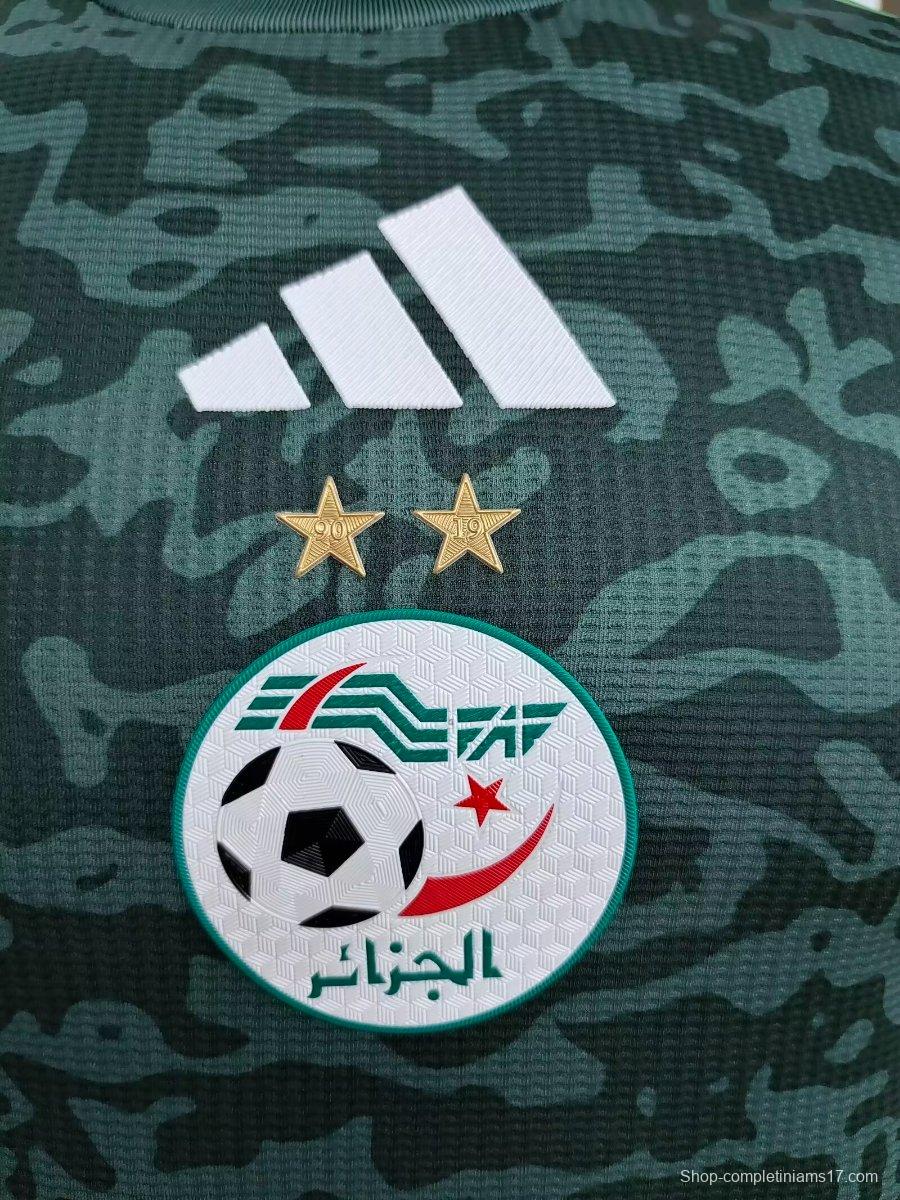 Player Version 2024 Algeria Away Green Jersey