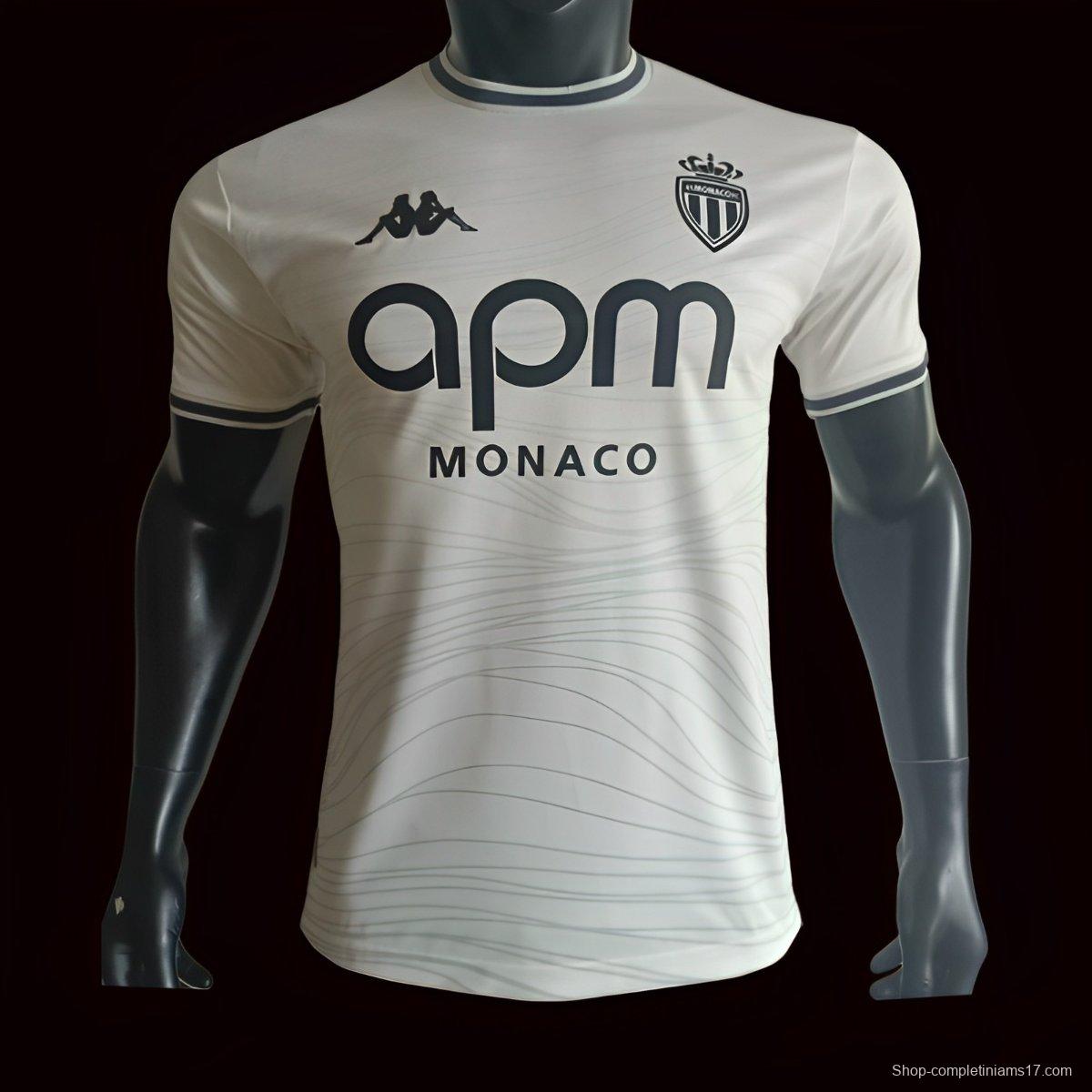 Player Version 24/25 Monaco Away Grey Jersey