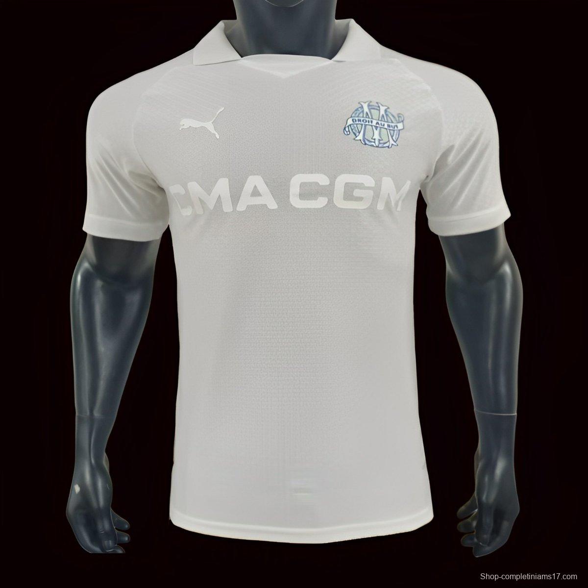 Player Version 24/25 Olympique Marseille 125th Anniversary White Jersey