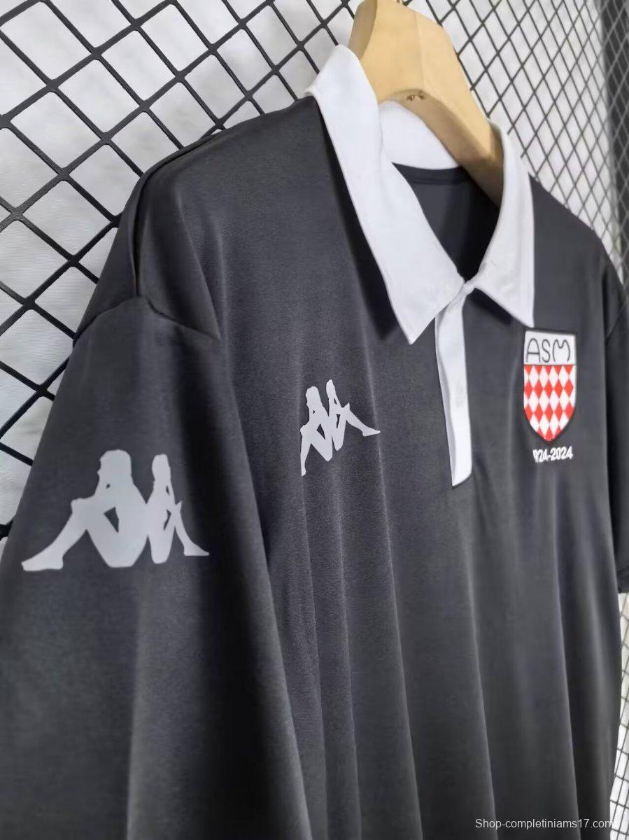 24/25 AS Monaco Black 100th Anniversary Special Jersey