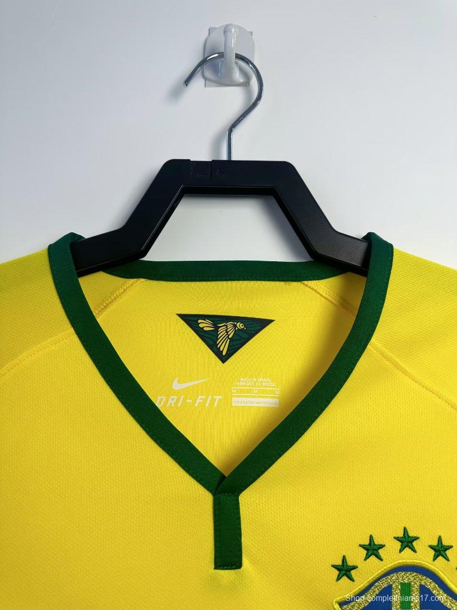 Retro 2014 Brazil Home Jersey