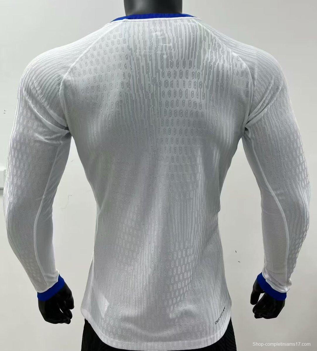 Player Version 2025 England Home Long Sleeve Jersey
