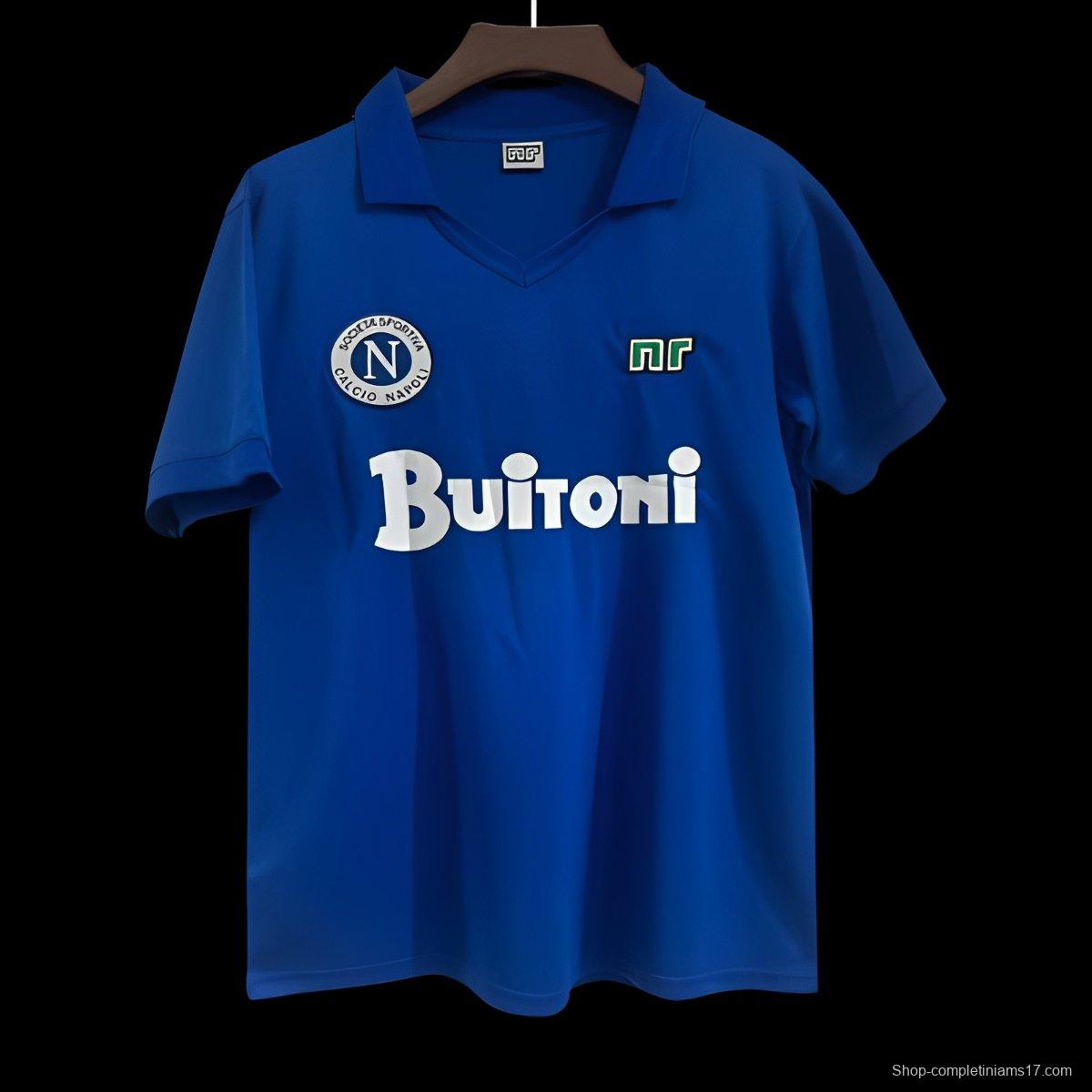 Retro 85/86 Napoli Home Jersey