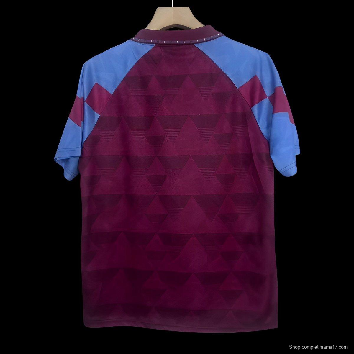 Retro 90/92 Aston Villa Home Jersey