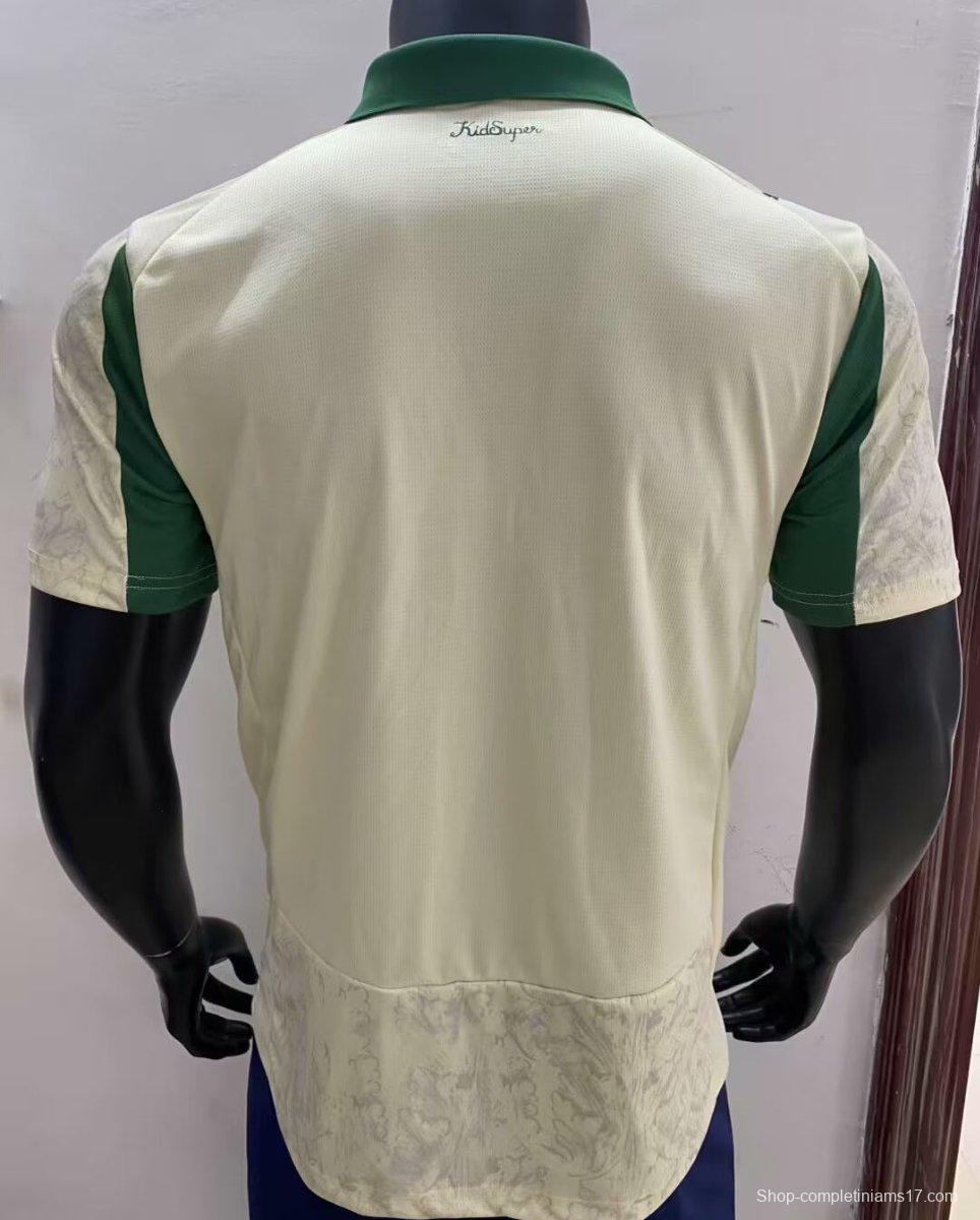 25/26 Palmeiras Off-White with Green Accents Jersey