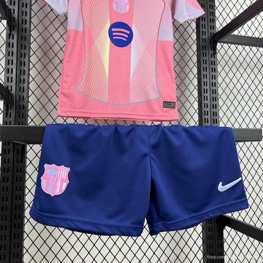 25/26 Kids Barcelona Pink Special Jersey