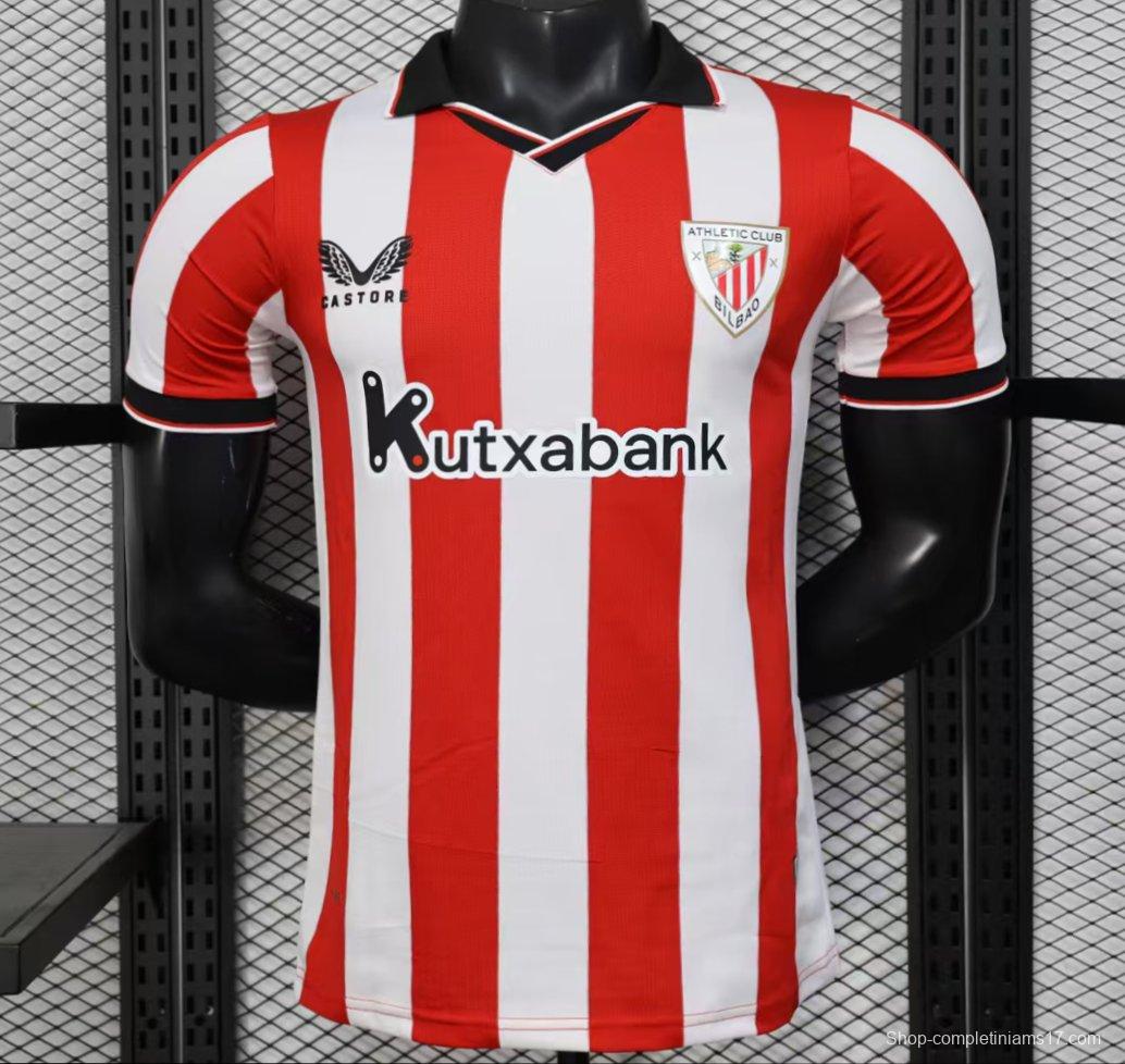 Player Version 25/26 Athletic Bilbao Home Jersey