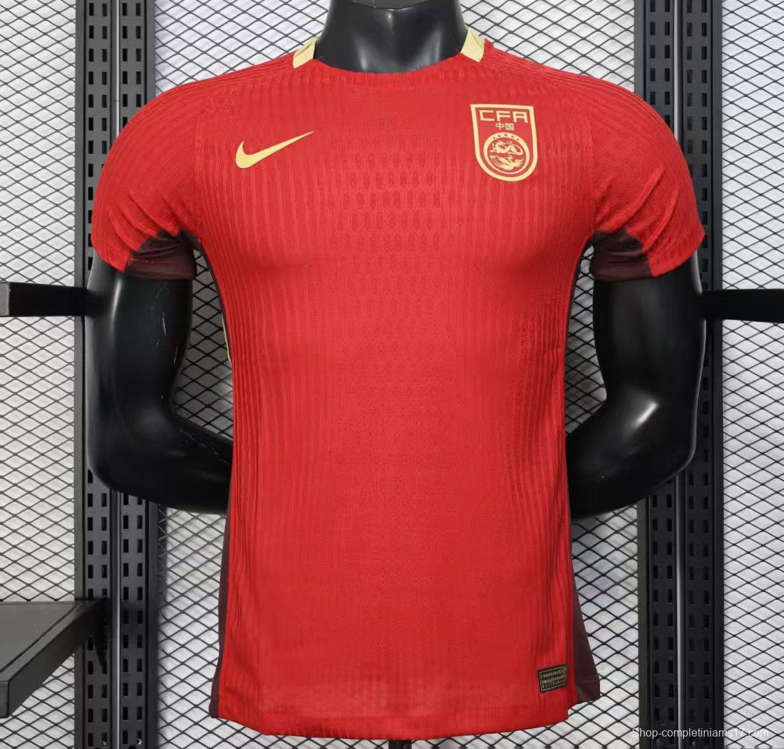 Player Version 2025 China Home Jersey
