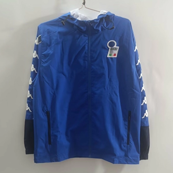 1994 Italy Blue Hoodie Windbreaker