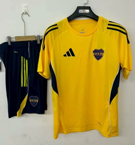 25/26 Boca Juniors Pre-Match Jersey Yellow+ Shorts