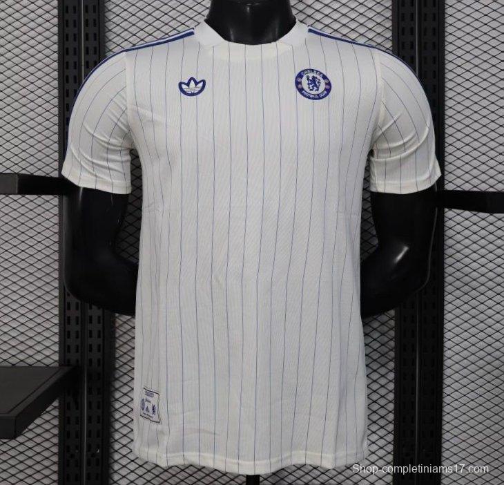 Player Version 25/26 Chelsea Adidas Original Terrace Icons WHITE Jersey