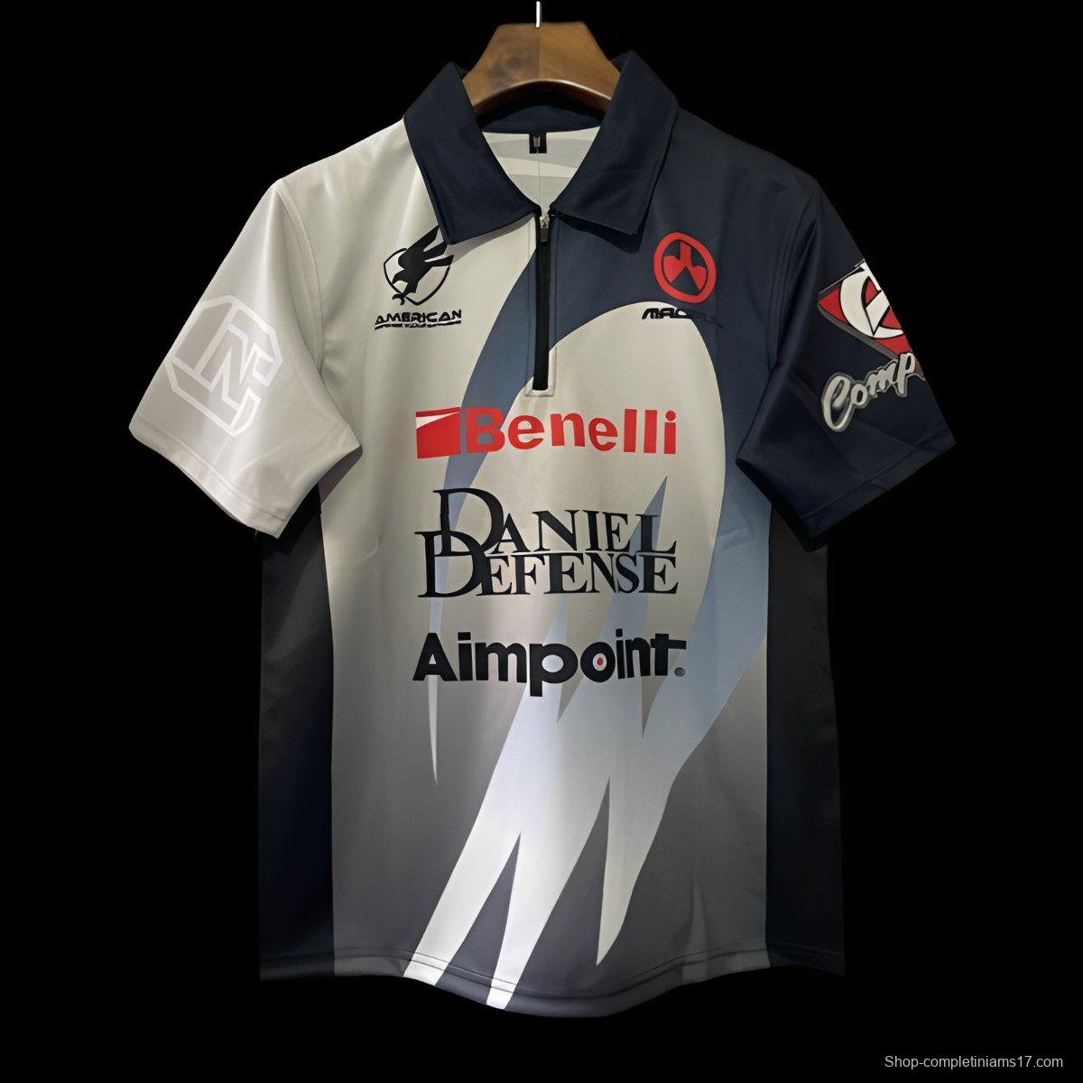 25/26 Shooting Sports Black and White with Abstract Pattern Shooting Jersey