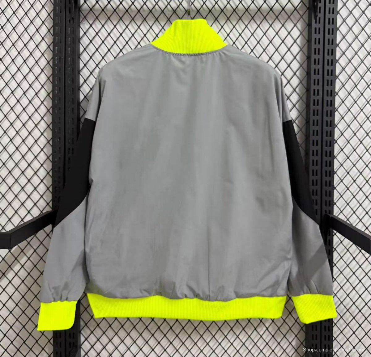 25/26 Sporting CP Grey Full Zipper Windbreaker