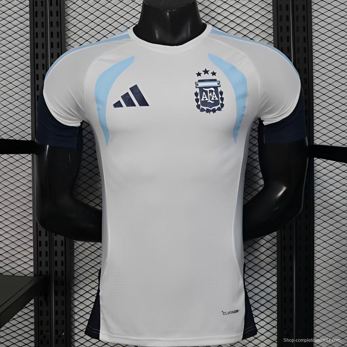 Player Version 2026 Argentina White Training Jersey