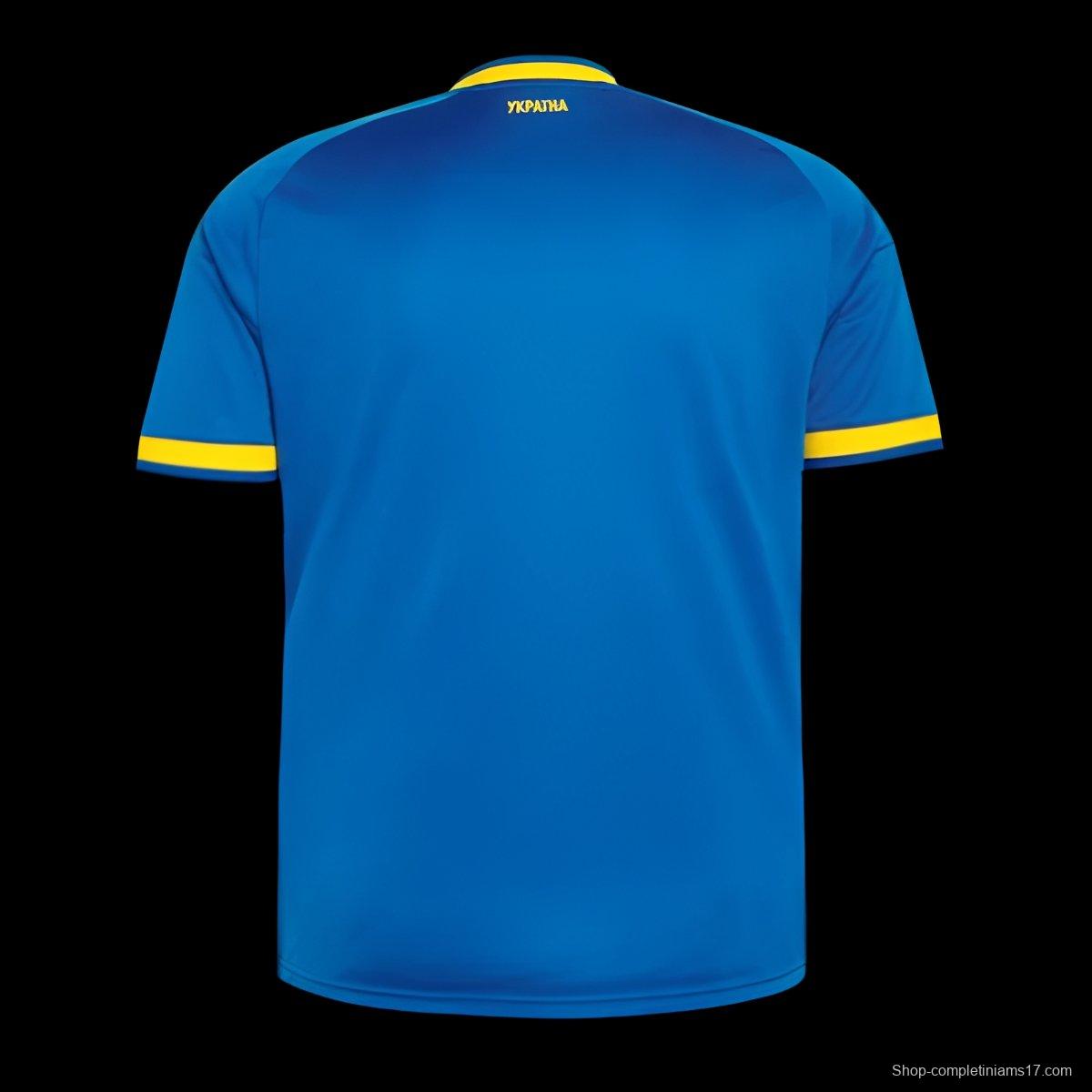 2026 Ukraine Away Blue Jersey