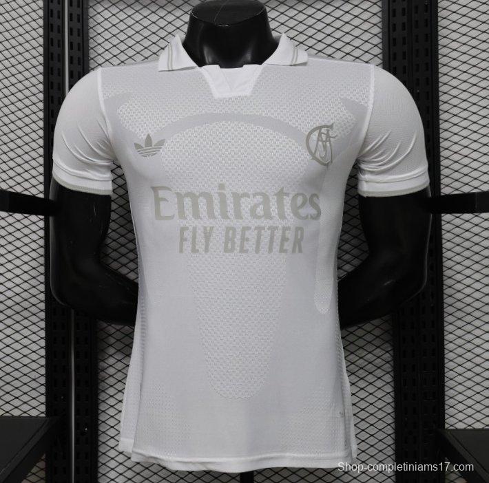 Player Version 26/27 Real Madrid All-White Tonal 125th Anniversary Jersey