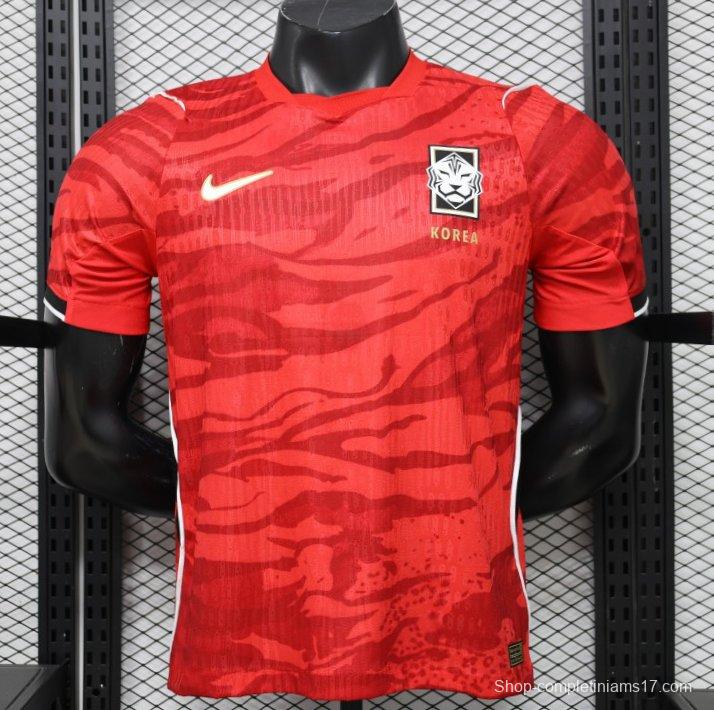 Player Version 2026 South Korea  Red  Home Jersey