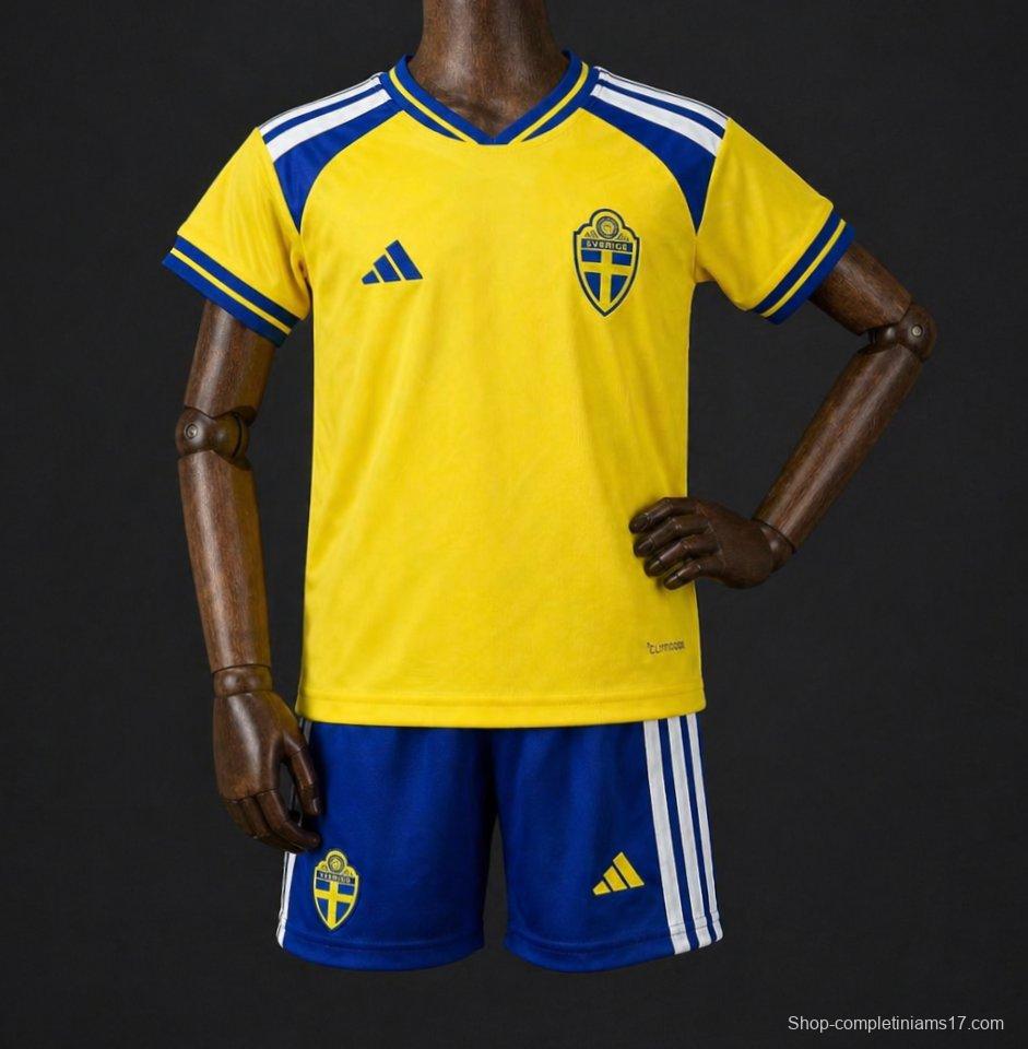 2026 Kids Sweden Home Jersey