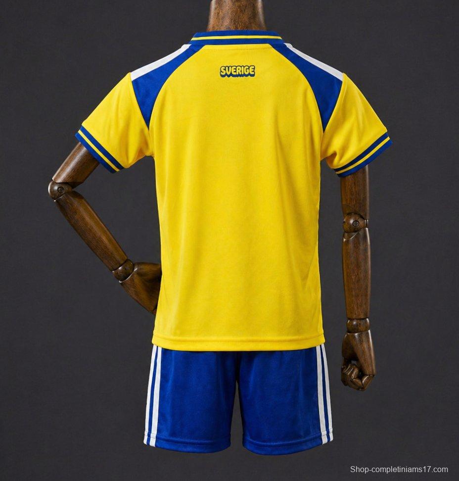 2026 Kids Sweden Home Jersey