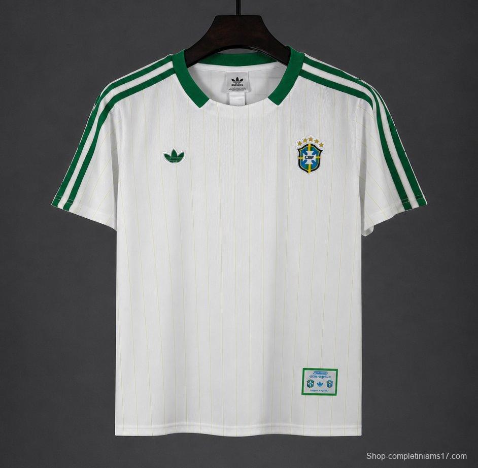 2026 Brazil Special Edition "Terrace Icons" White/Green Jersey