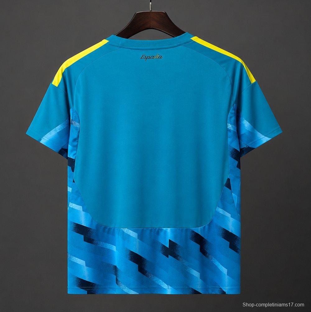 2026 Spain Blue Goalkeeper Jersey