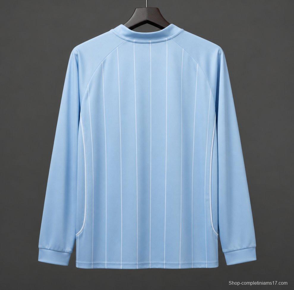 Retro 07/08 Manchester City Home Long Sleeve Soccer Jersey