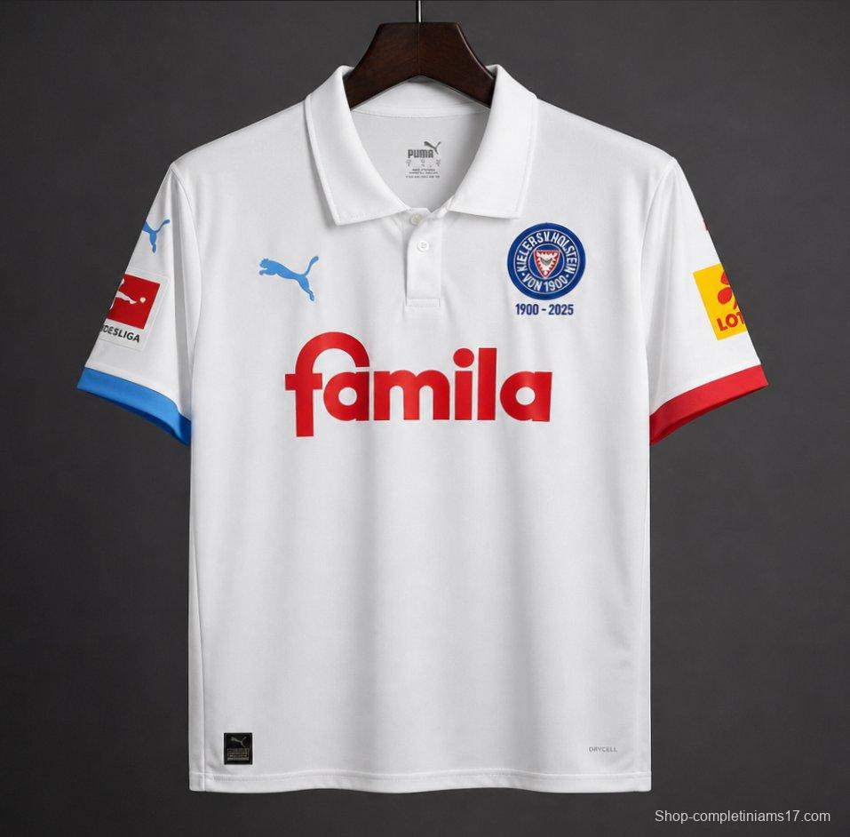 26/27 Holstein Kiel White 125th Anniversary Away Jersey