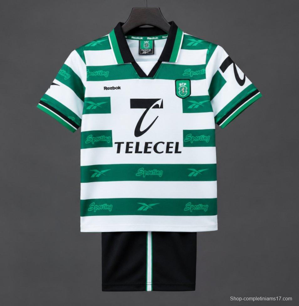 Retro Kids 99/00 Sporting Lisbon Home Jersey