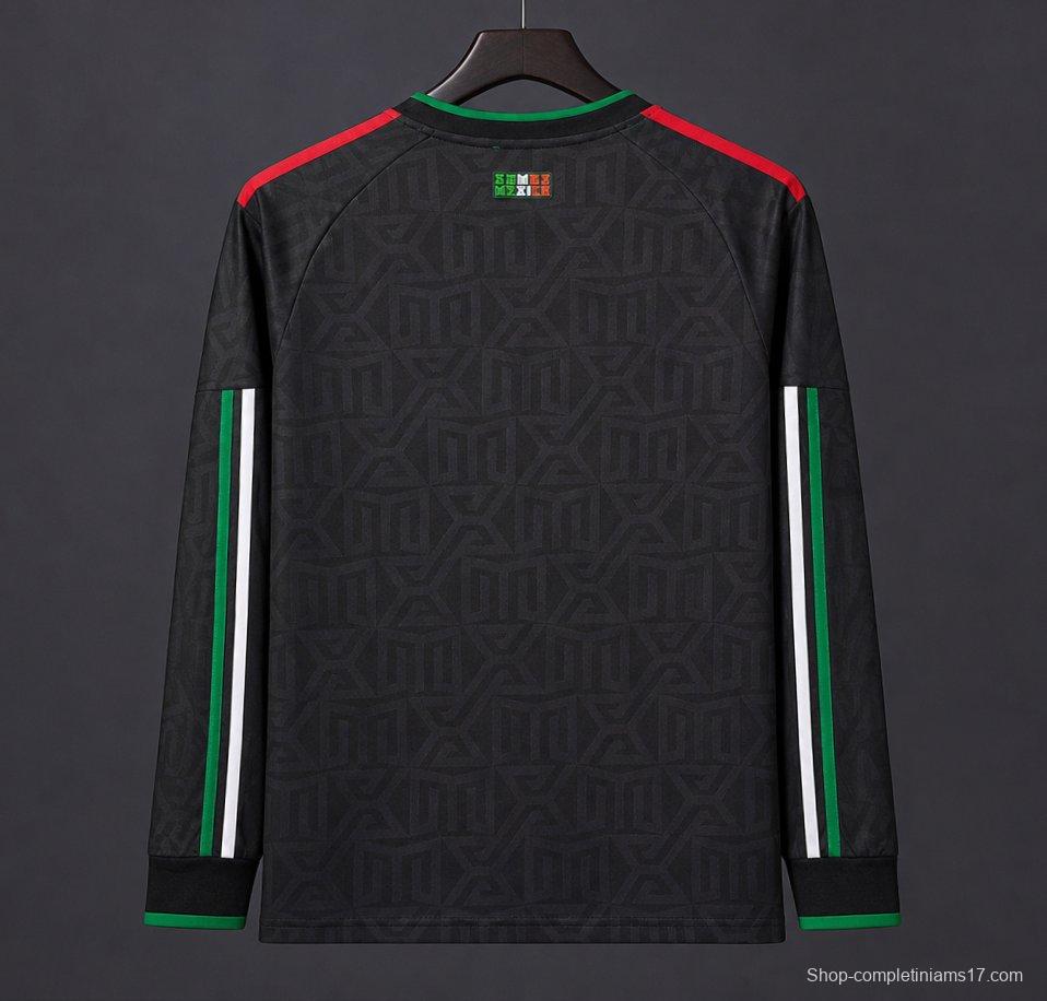 2026 Mexico Black Third Long Sleeve Jersey