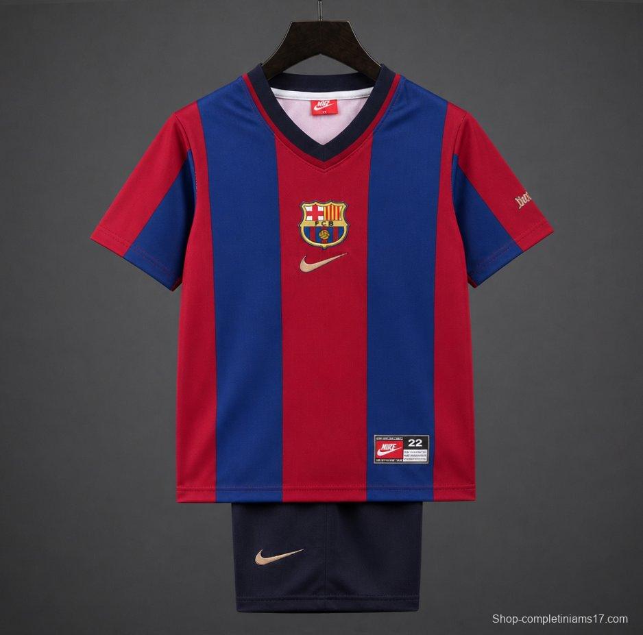 Retro Kids 98/99 Barcelona Home Jersey