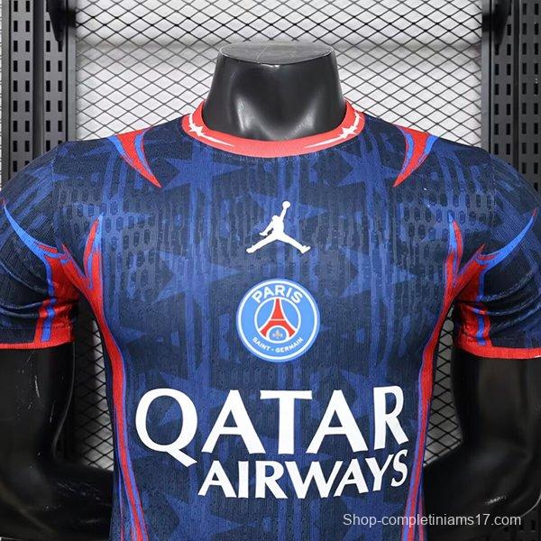 Player Version 26/27 PSG x Jordan Special Navy Blue/Red Jersey