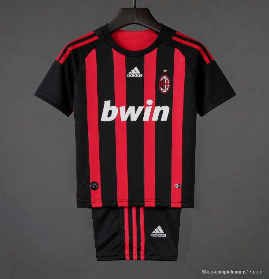 Retro Kids 08/09 AC Milan Home Jersey