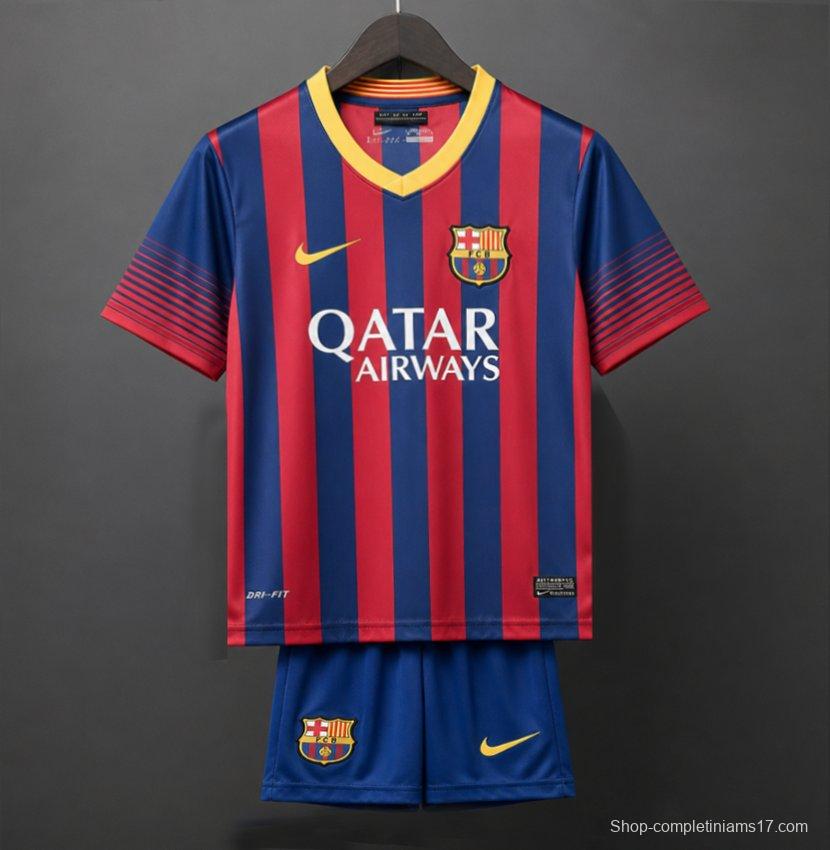 Retro Kids 13/14 FC Barcelona Home Jersey