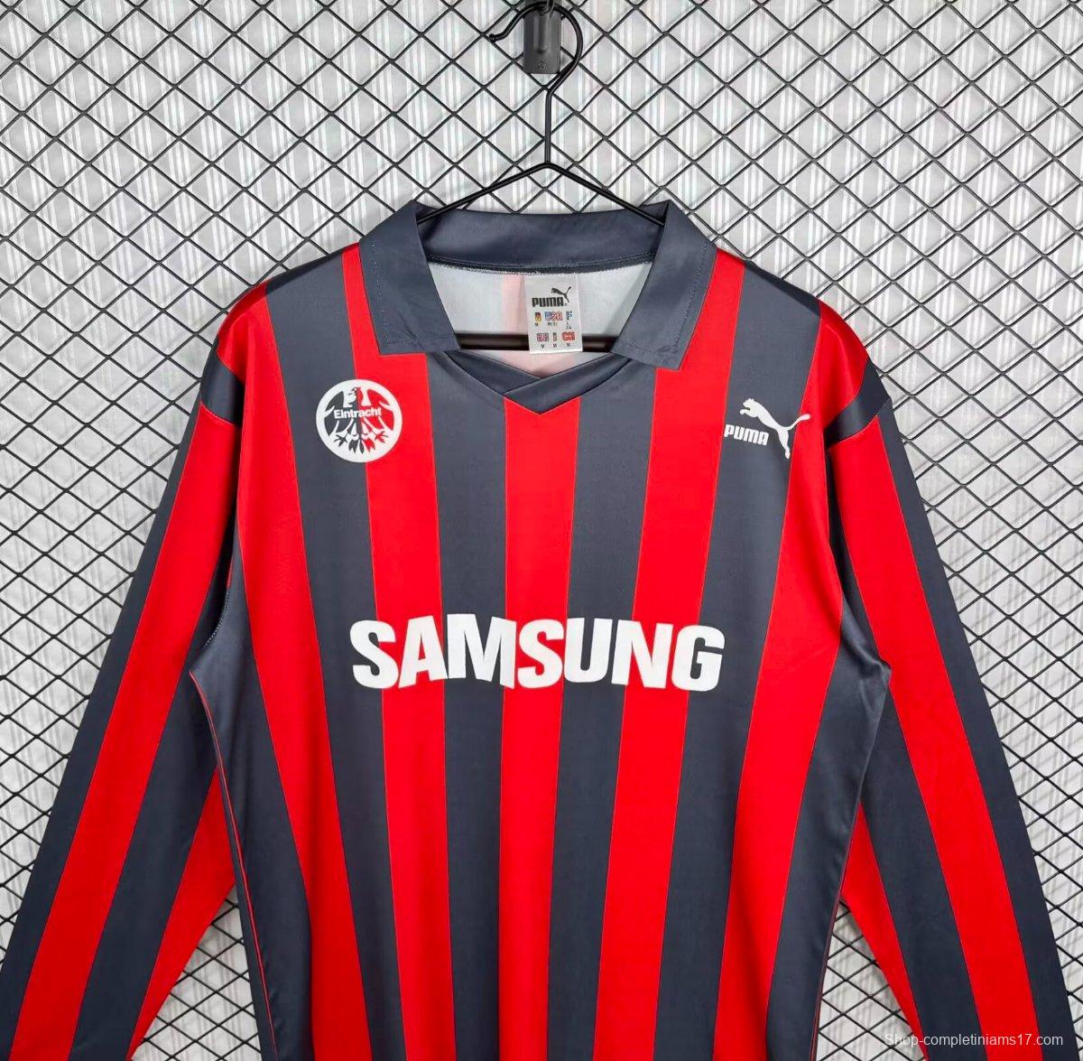 Retro 92/93 Eintracht Frankfurt Home Long Sleeve Jersey