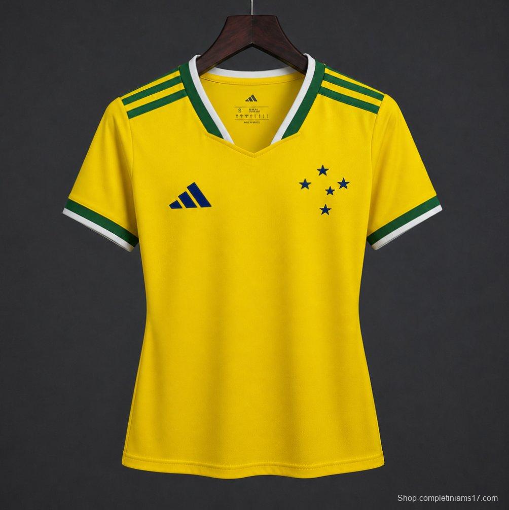 26/27 Women Cruzeiro x Brazil Yellow Special Jersey