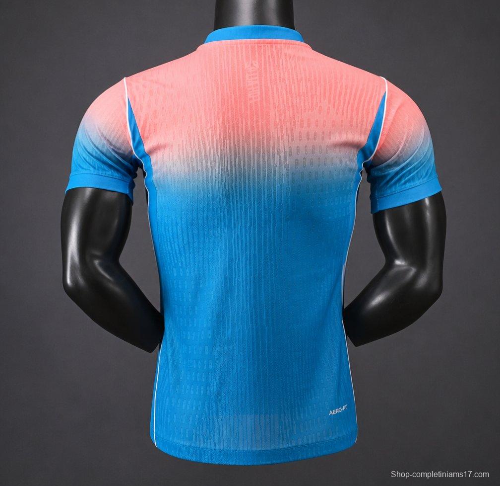 Player Version 2026 Australia Blue with Pink-to-Blue Gradient Away Jersey