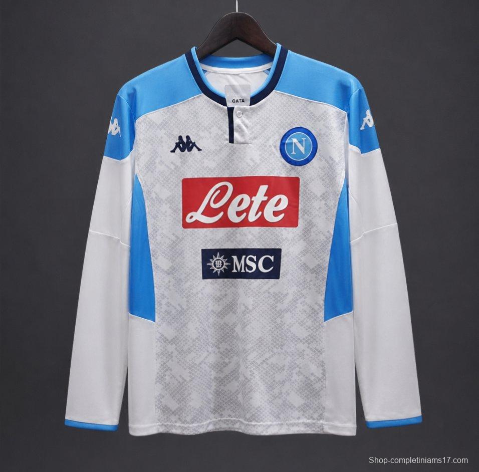 Retro 19/20 Napoli Away Long Sleeve Jersey