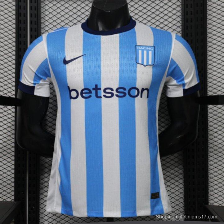 Player Version 26/27 Racing Club Blue & White Stripes Home Jersey
