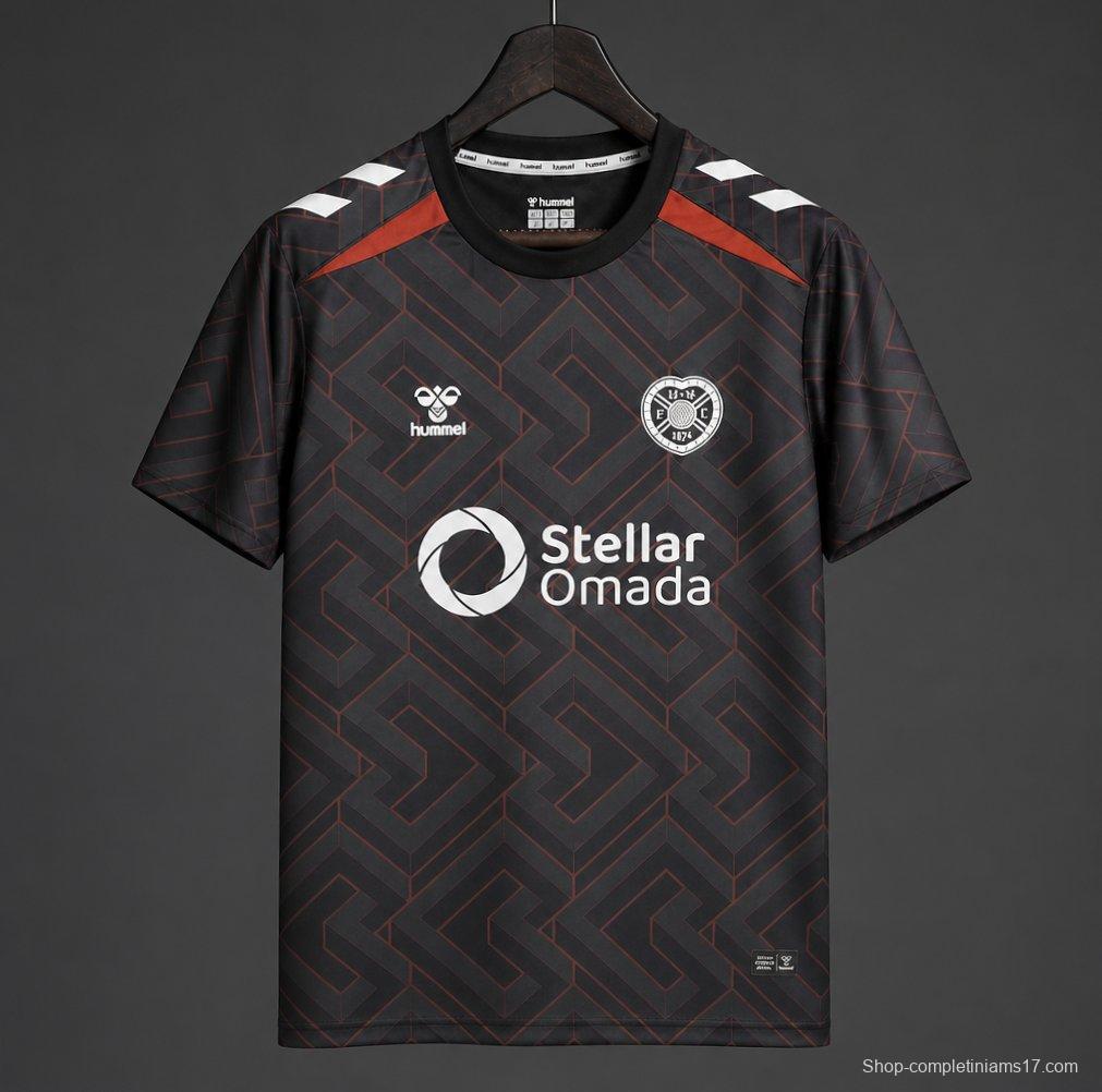 26/27 Heart of Midlothian FC Goalkeeper Away Black Jersey