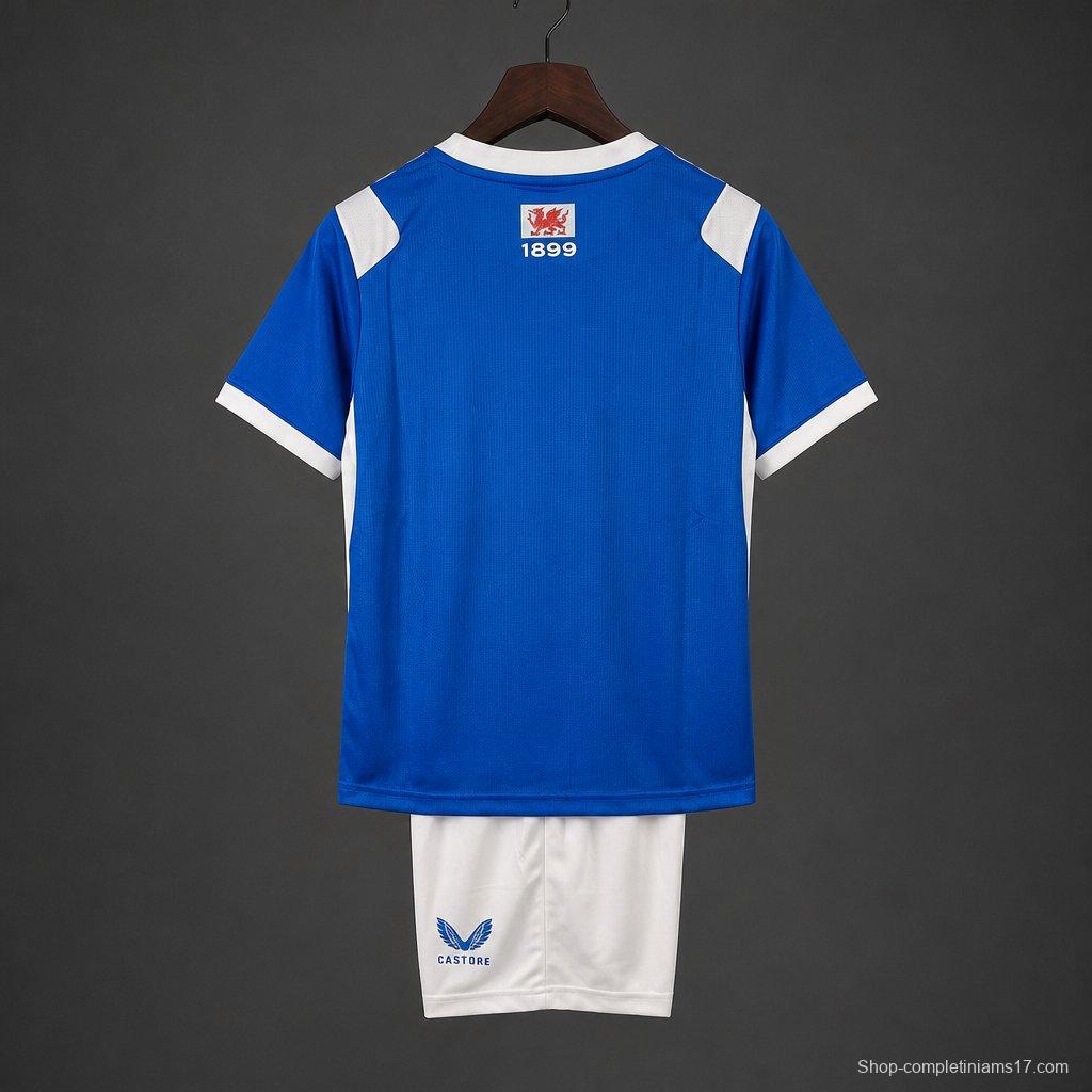 26/27 Kids Cardiff City Home Kit