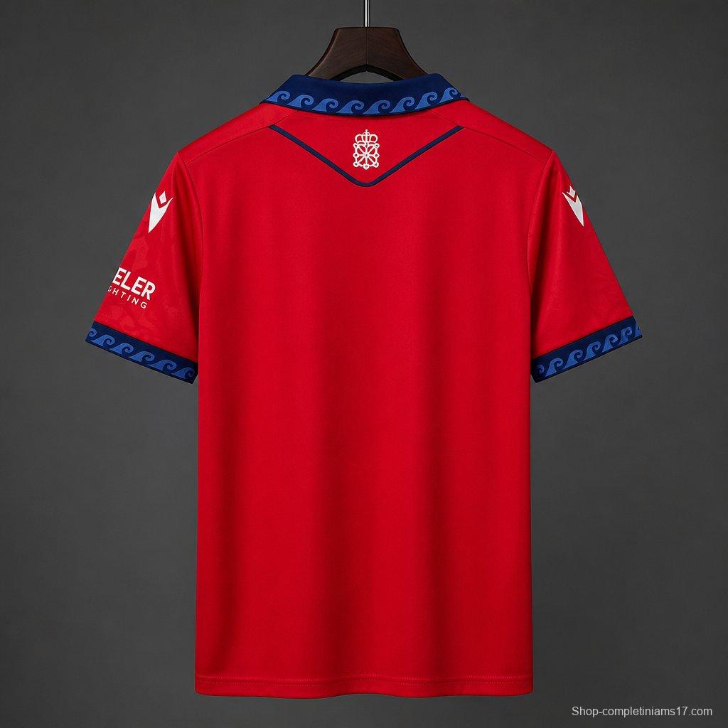 26/27 CA Osa home Red  jersey