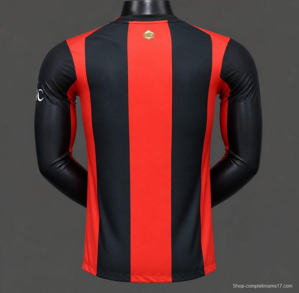 Player Version 26/27 AC Milan Home Long Sleeve Jersey