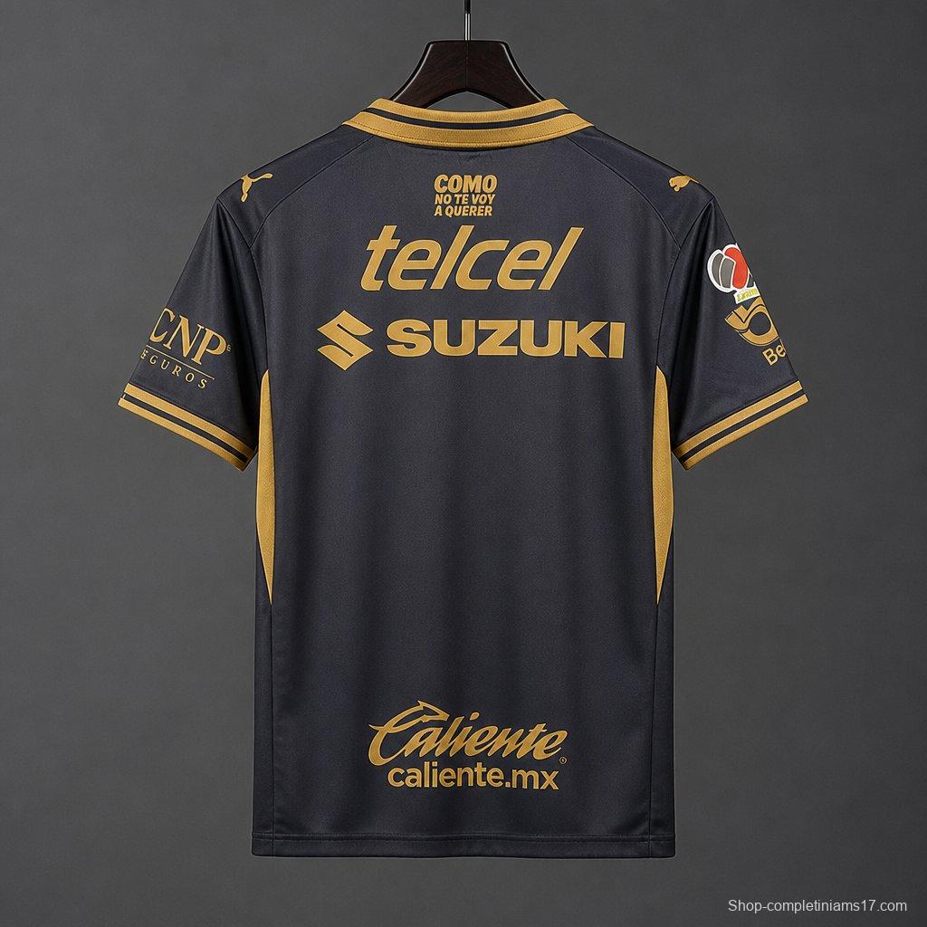 26/27 Pumas UNAM Away Black Jersey