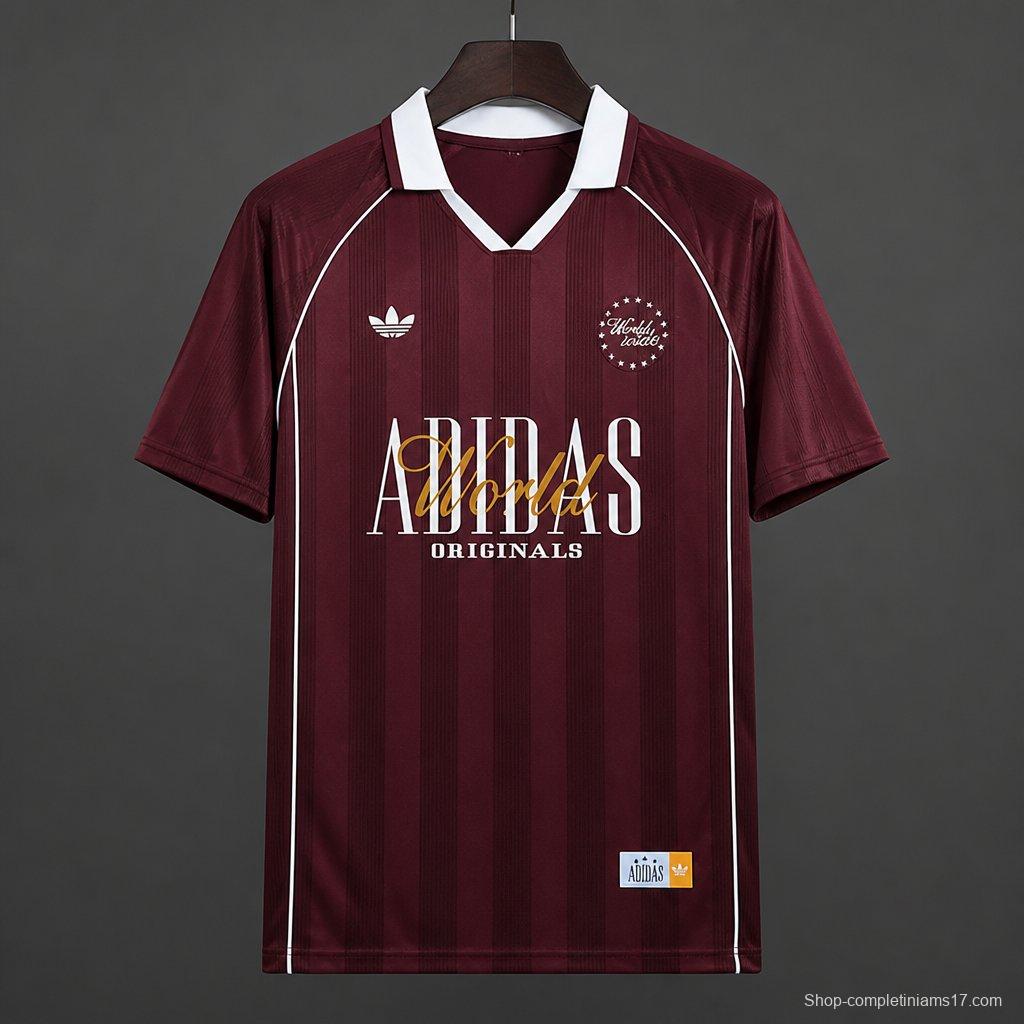 Adidas World Wide Version Polo Navy Red Jersey